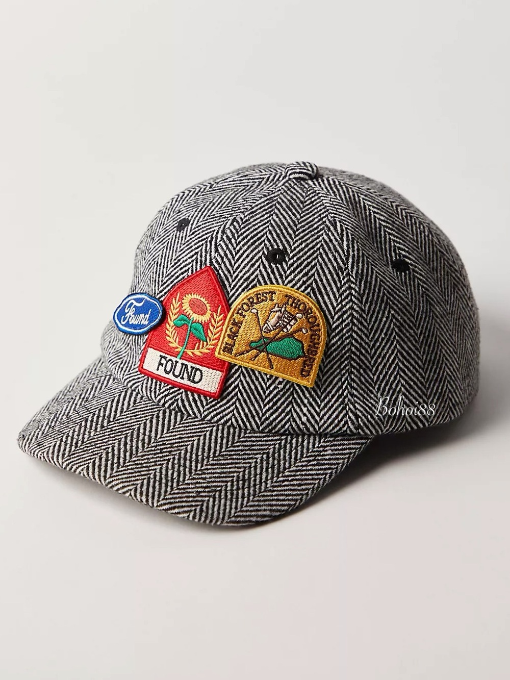 NWT Free People Found Patched Menswear Cap